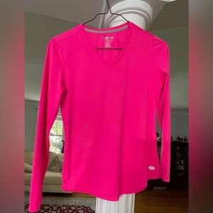 Reel Legends women’s  size PM solid Freeline long sleeves hot pink top